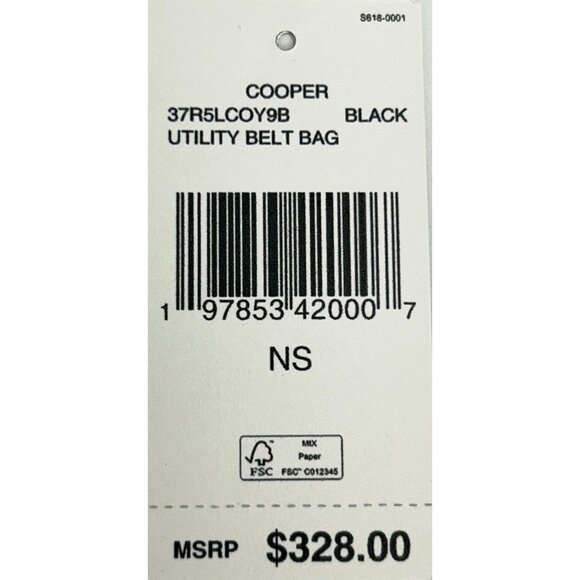 NEW Michael Kors Cooper Utility Belt Bag Fanny Pack Black Sling Backpack UNISEX - Picture 4 of 5